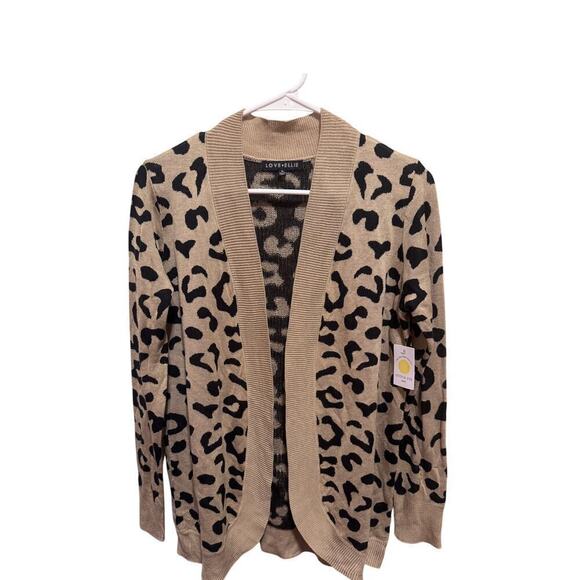 Love Ellie Other - Love Ellie Animal Leopard Print Open Front Cardigan Lightweight Sweater Kids XL